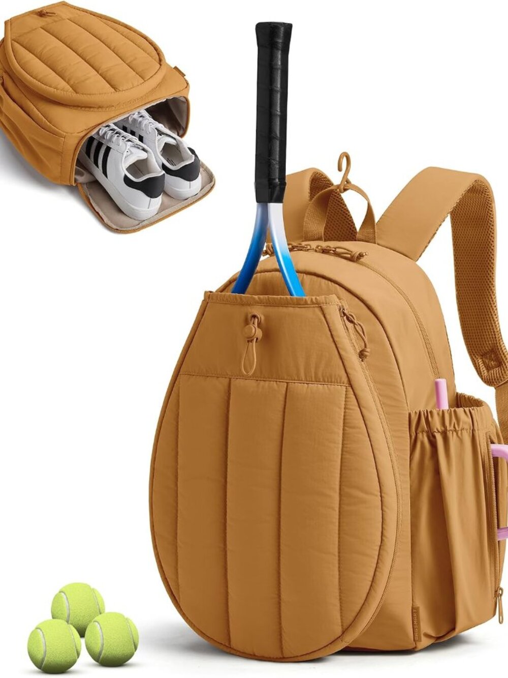 Tennis Gym Bag for Women, 3-in-1 Sports Duffle Sling Backpack | Fits 40oz Tumble